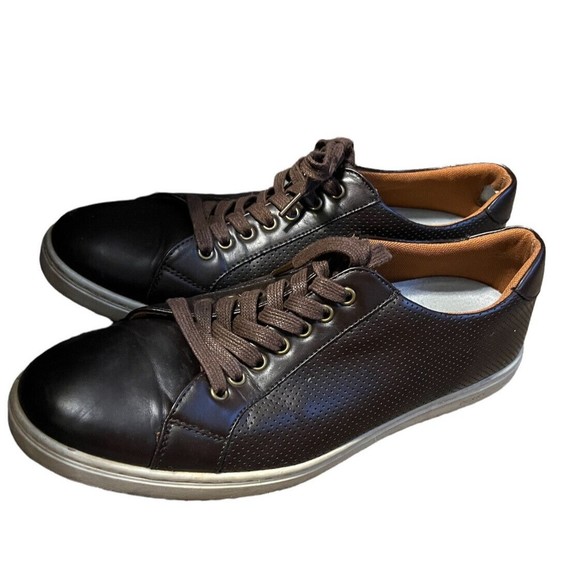 MENS PERRY ELLIS PORTFOLIO  BROWN lace up casual SHOES SIZE US 10 main image 8